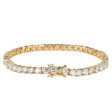 Pulseira Riviera Dourada Cravejada