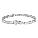 Pulseira Riviera Prateada Cravejada