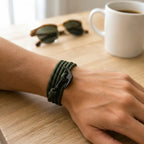 Pulseira Náutica Verde Militar