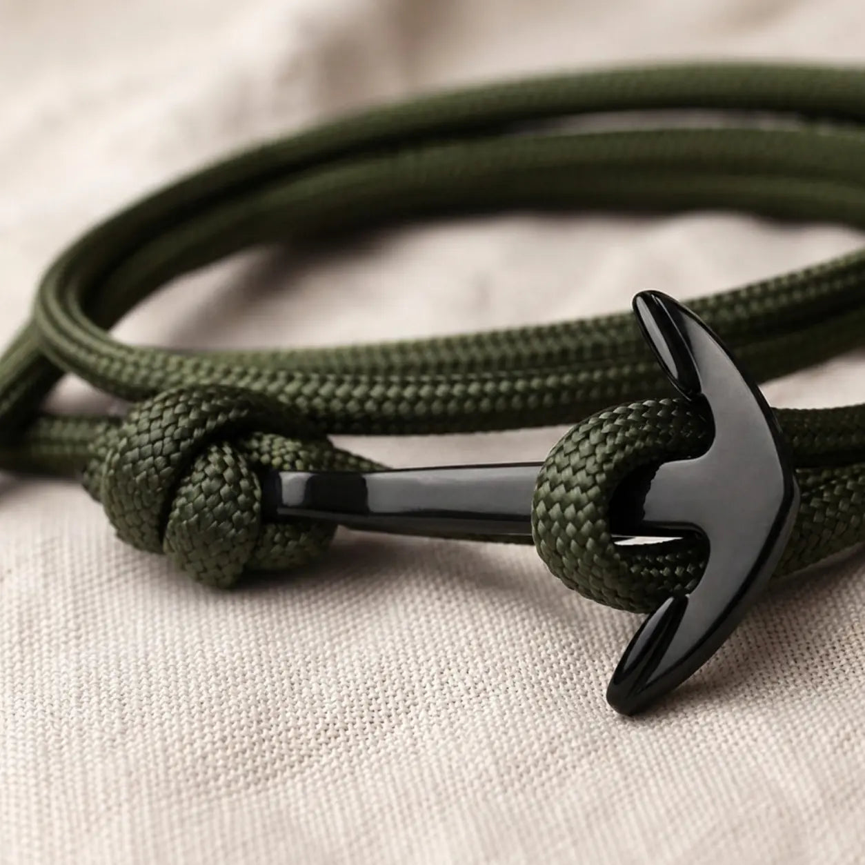 Pulseira Náutica Verde Militar