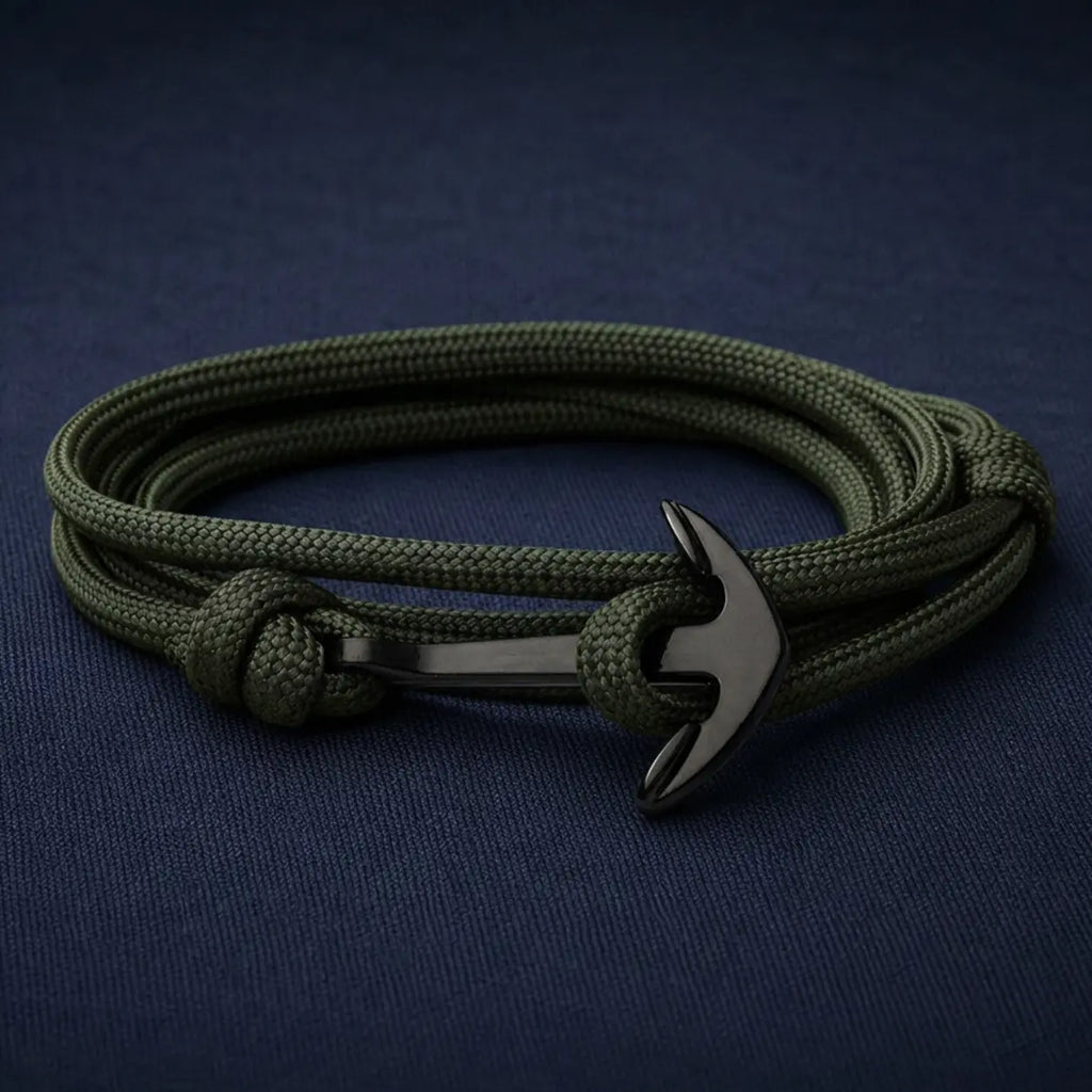 Pulseira Náutica Verde Militar