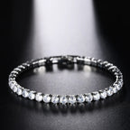 Pulseira Riviera Prateada Cravejada