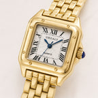Relógio Panthère Quartzo Dourado