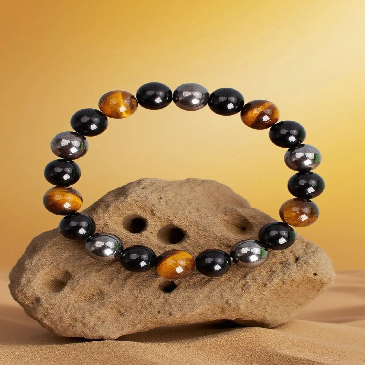 Pulseira Pedras Naturais Trio