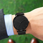 Relógio Minimalista All Black