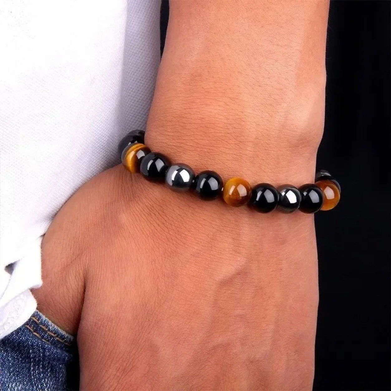 Pulseira Pedras Naturais Trio