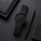 Relógio Minimalista All Black