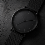 Relógio Minimalista All Black