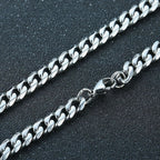 Pulseira Cubana Prata 8mm