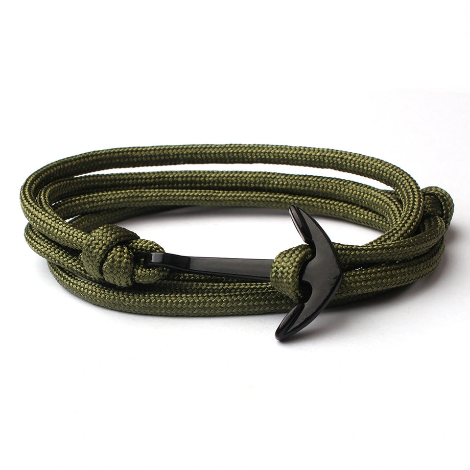 Pulseira Náutica Verde Militar