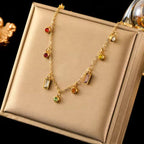 Colar Charms Coloridos