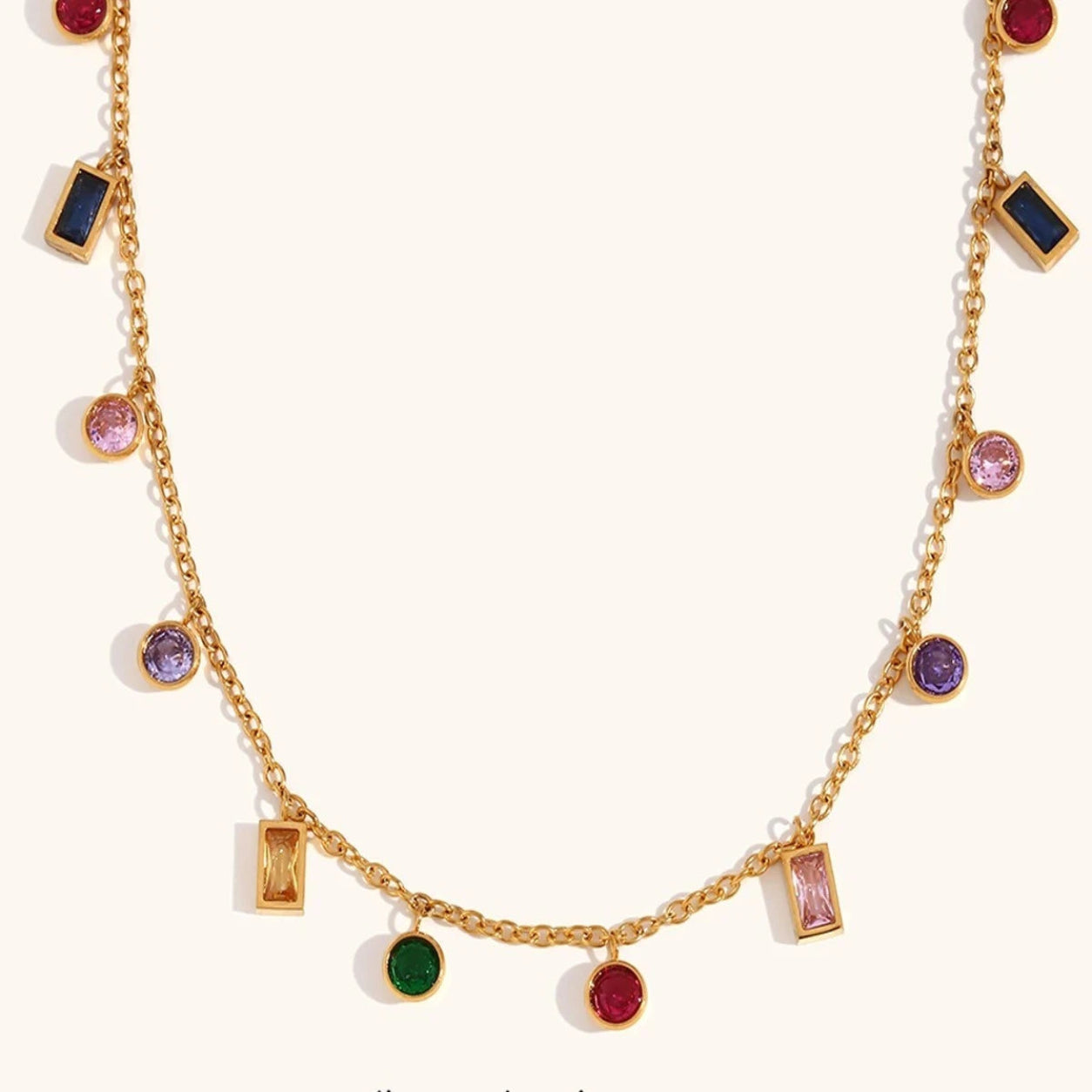 Colar Charms Coloridos