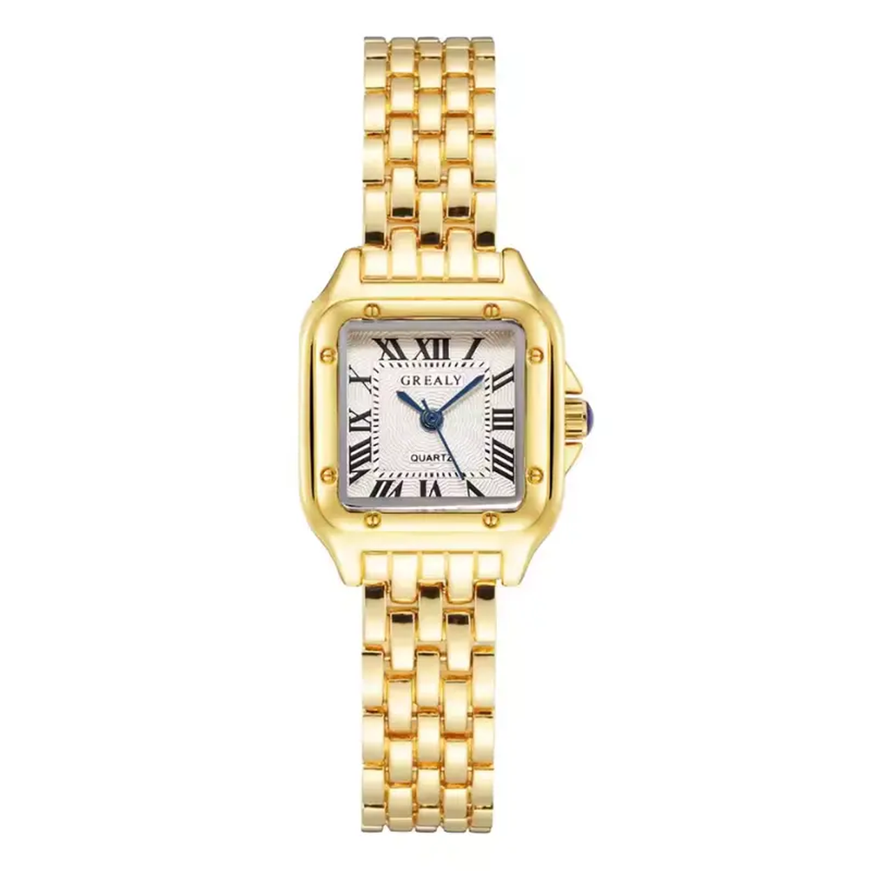 Relógio Panthère Quartzo Dourado